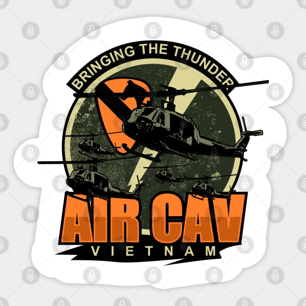 Air Cav Vietnam Patch (distressed) Sticker by TCP